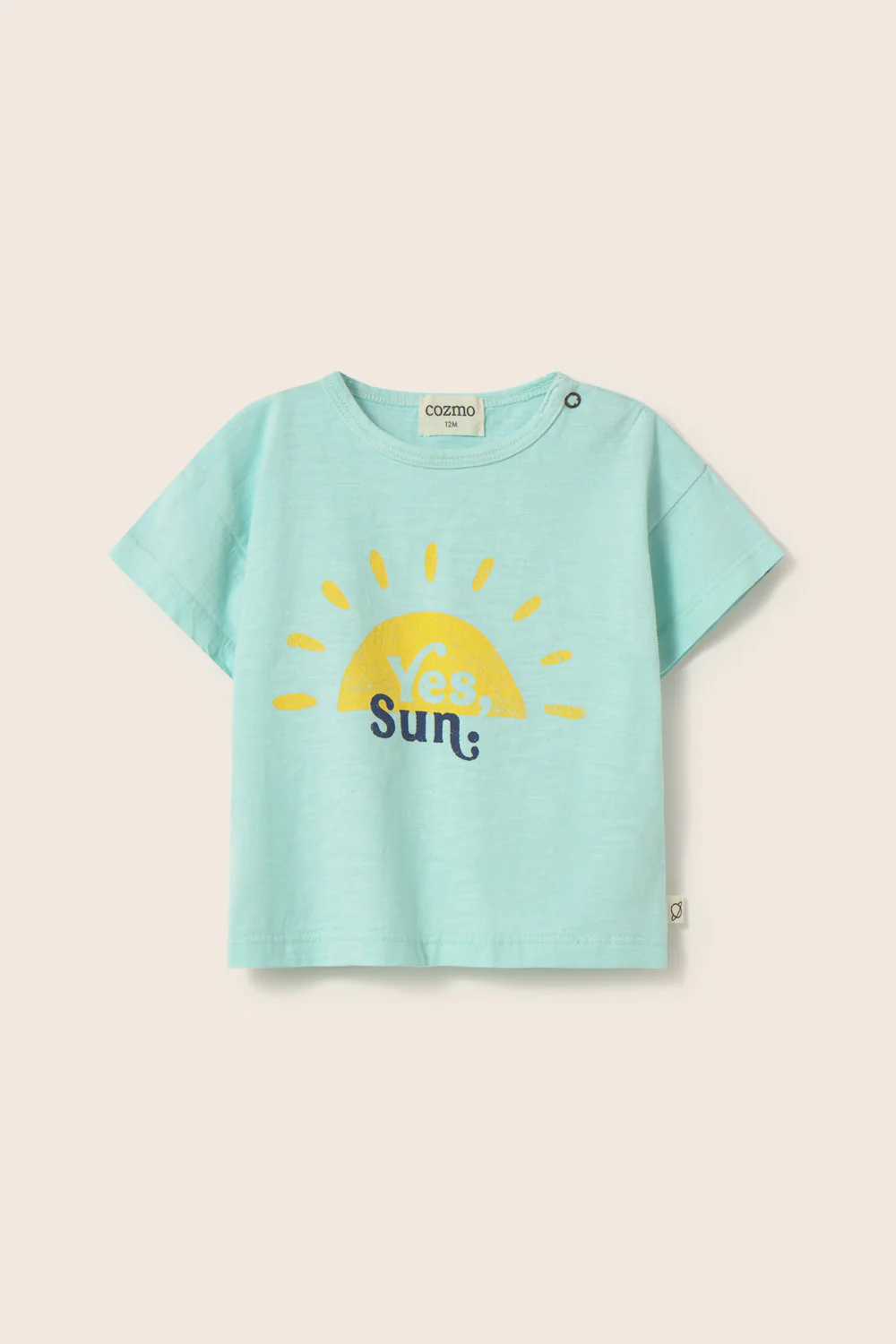 Soft Slub Cotton Print Baby T-Shirt Sun - Image 3
