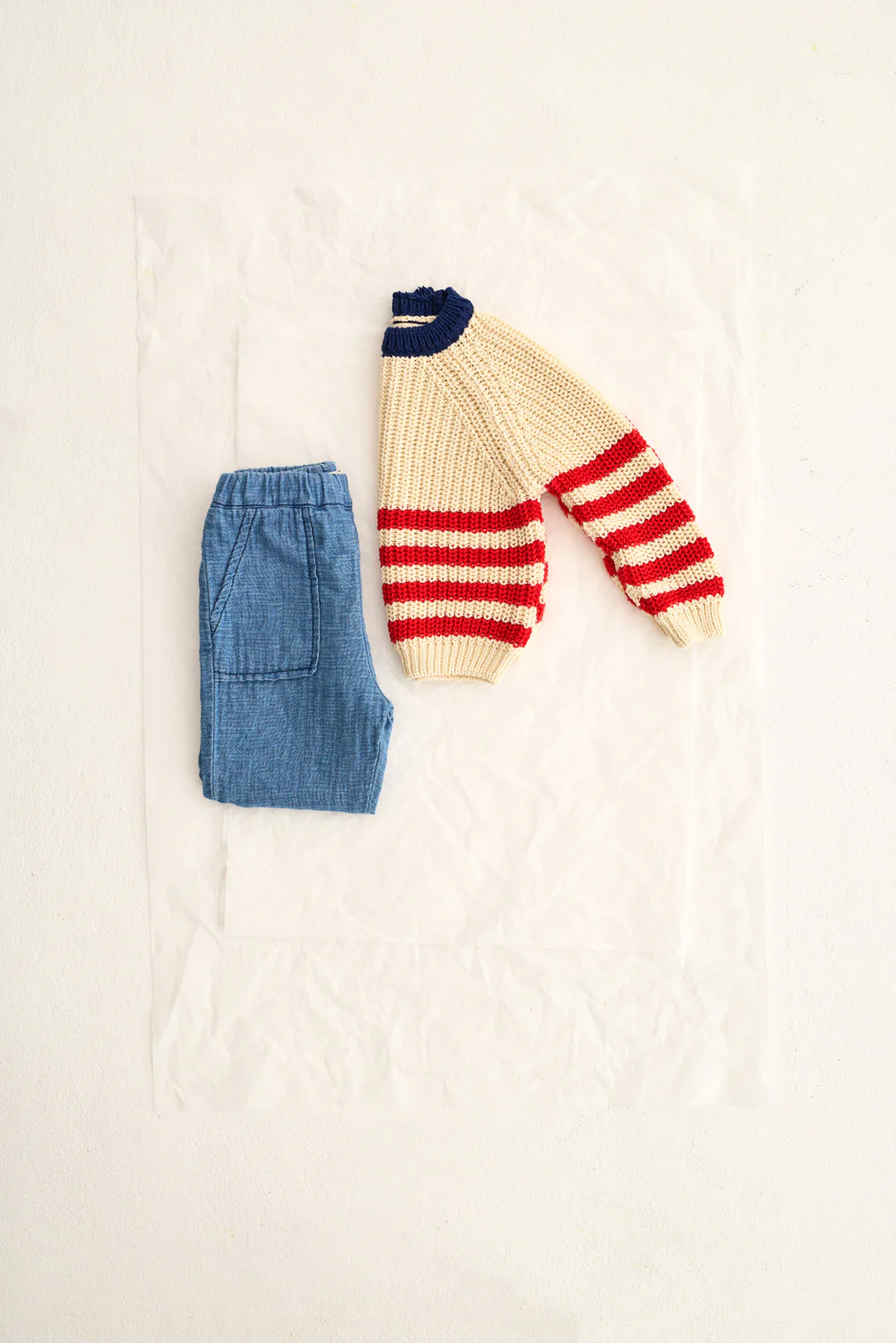 Denim Gauze Cotton Baby Pants