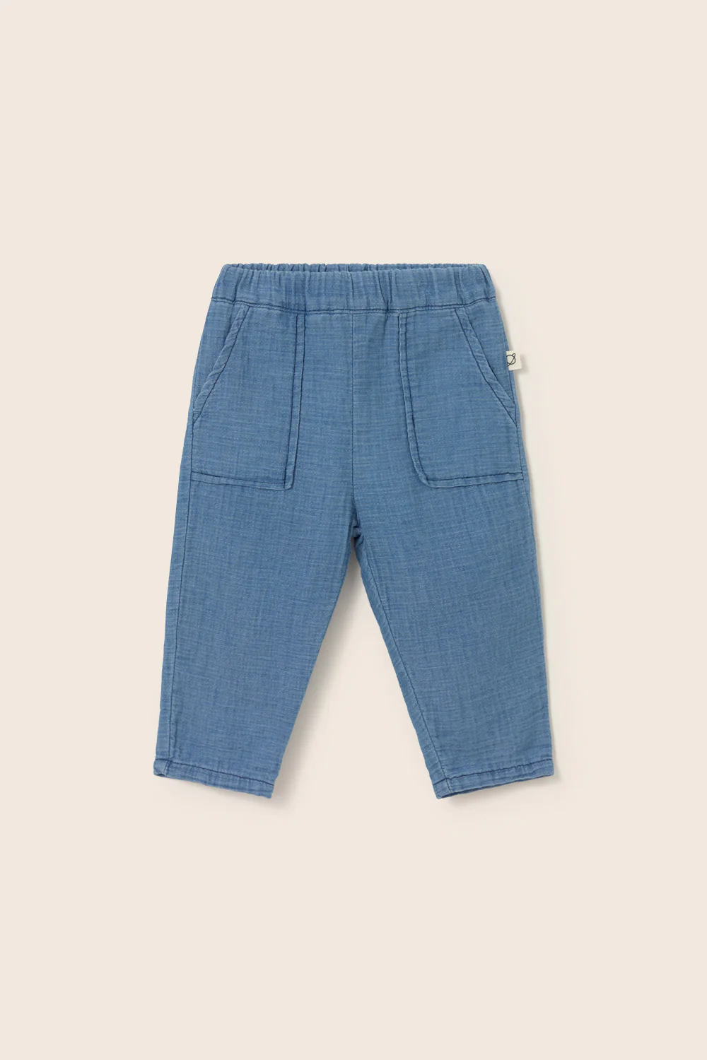 Denim Gauze Cotton Baby Pants - Image 2