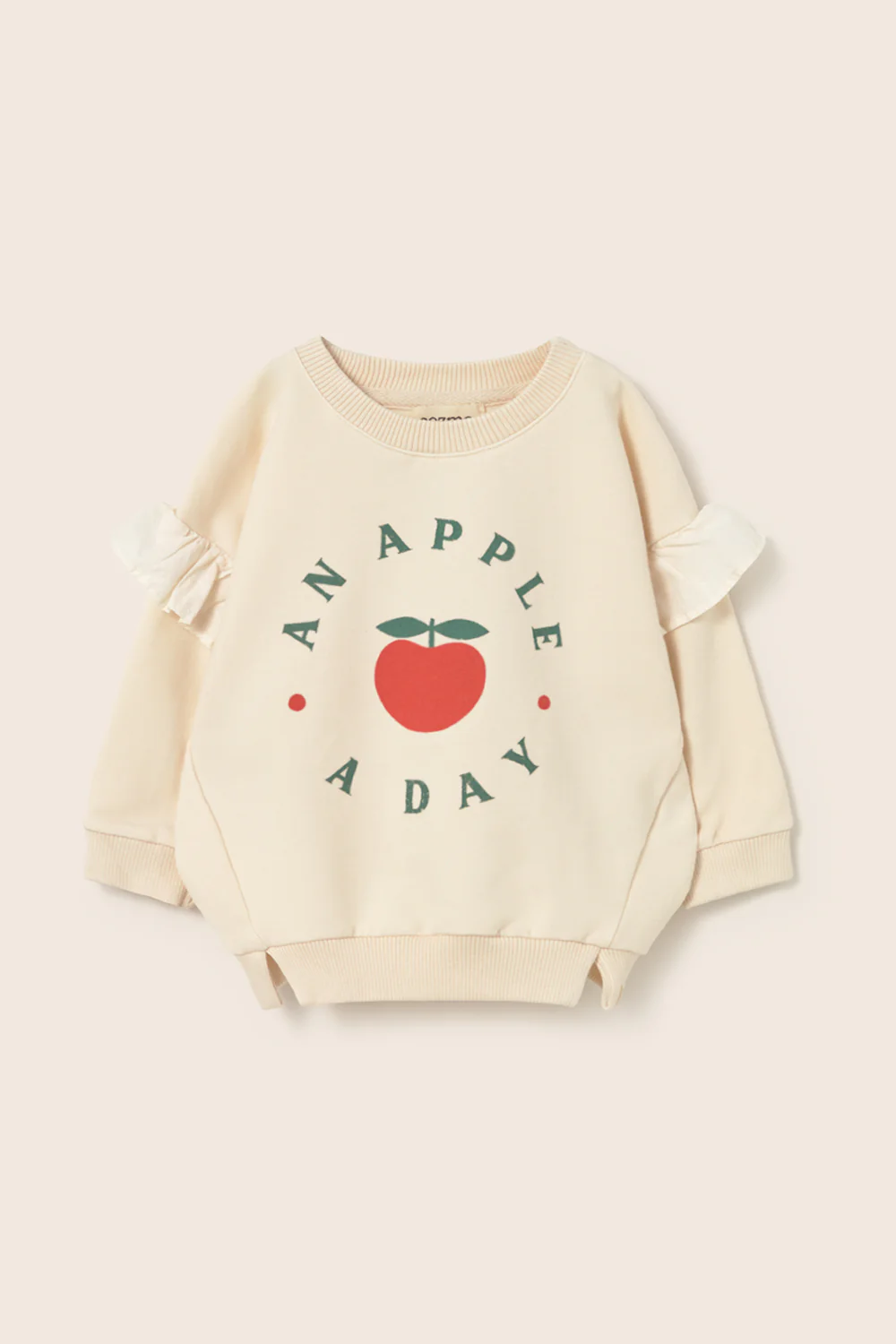 Soft Fleece Print Ruffle Baby Sweatshirt - Image 5