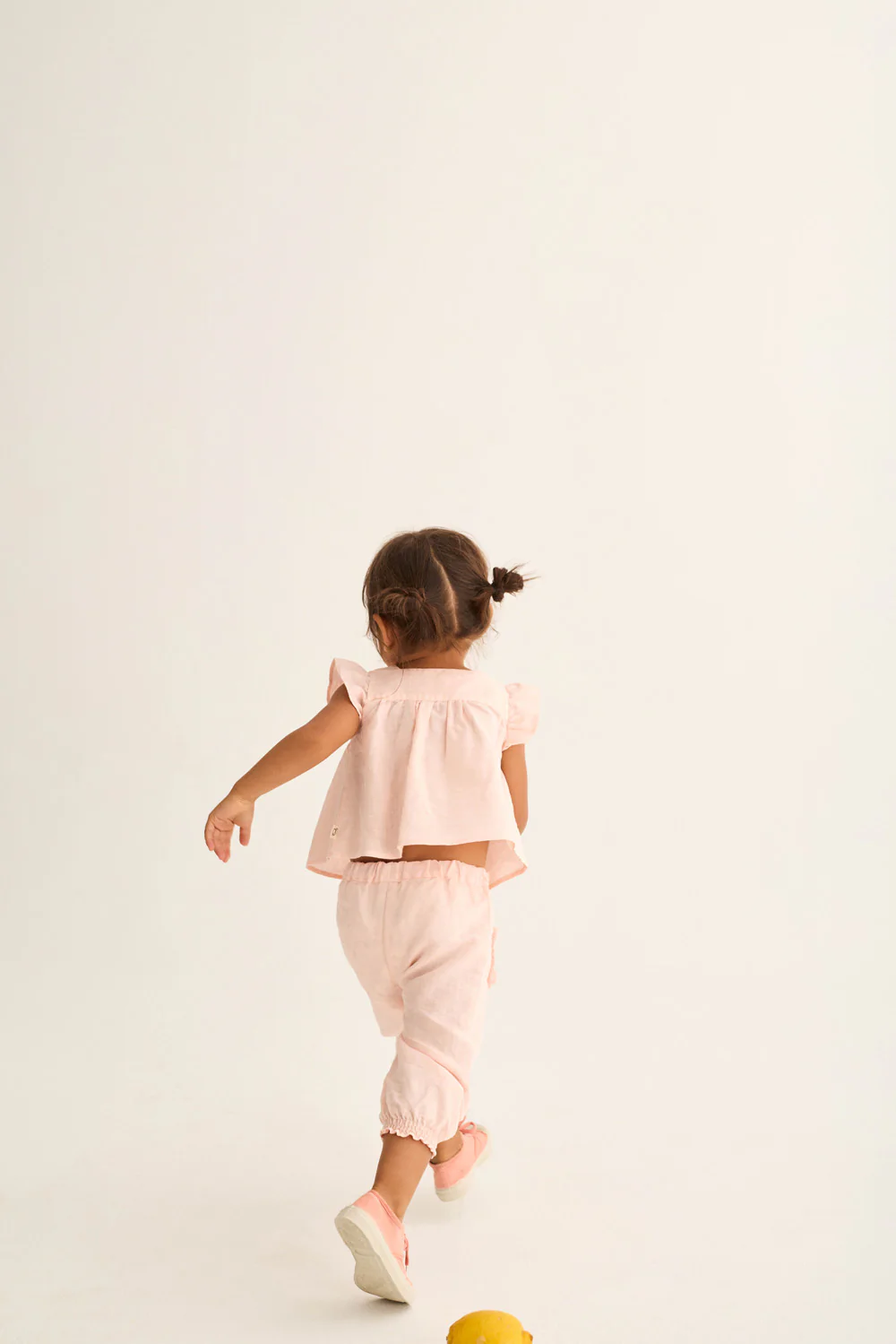 Cotton Linen Ruffle Baby Pants - Image 4