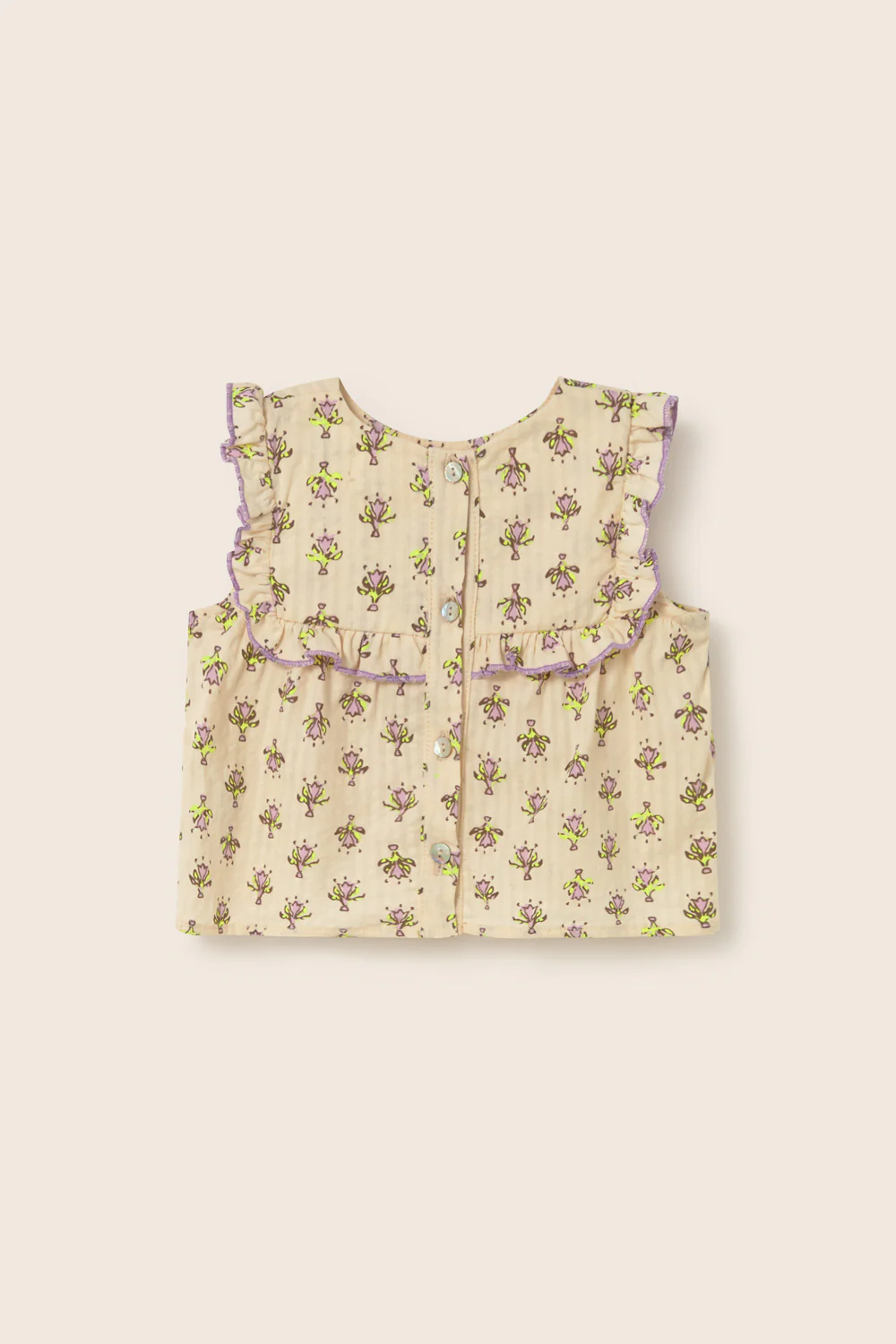 Indiana Flower Print Baby Blouse - Image 3