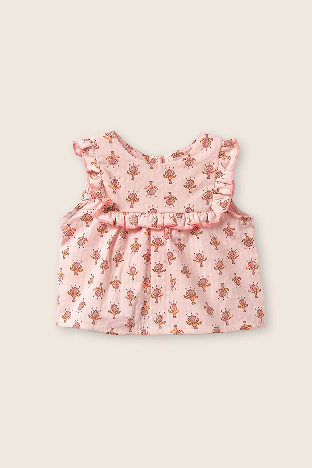 Indiana Flower Print Baby Blouse - Image 4