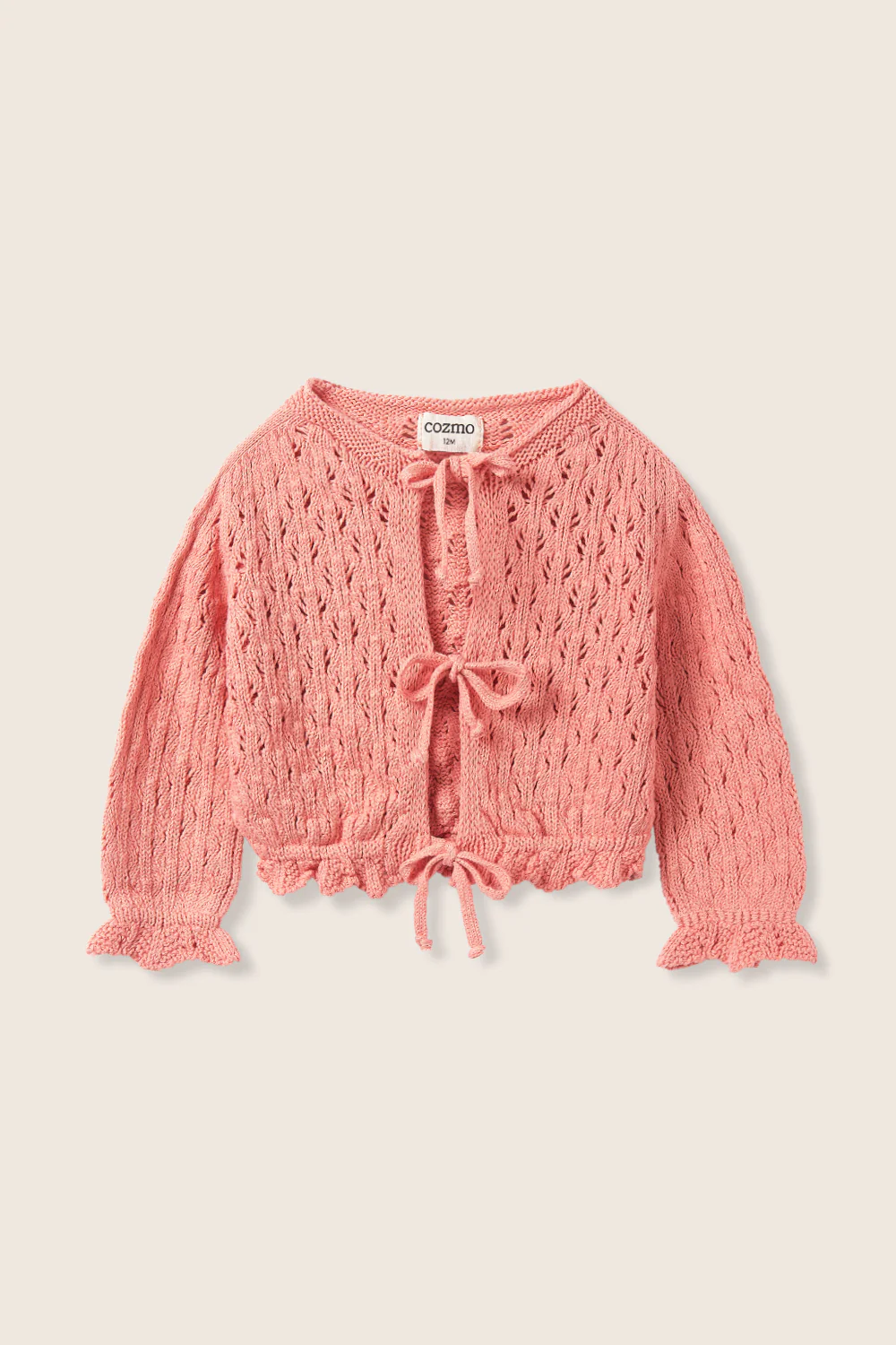 Openwork Tricot Baby Cardigan - Image 3