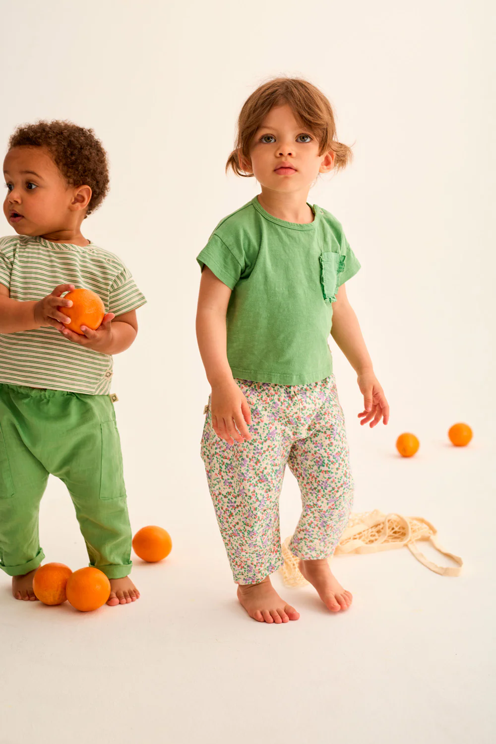 Floral Twill Cotton Baby Pants - Image 4