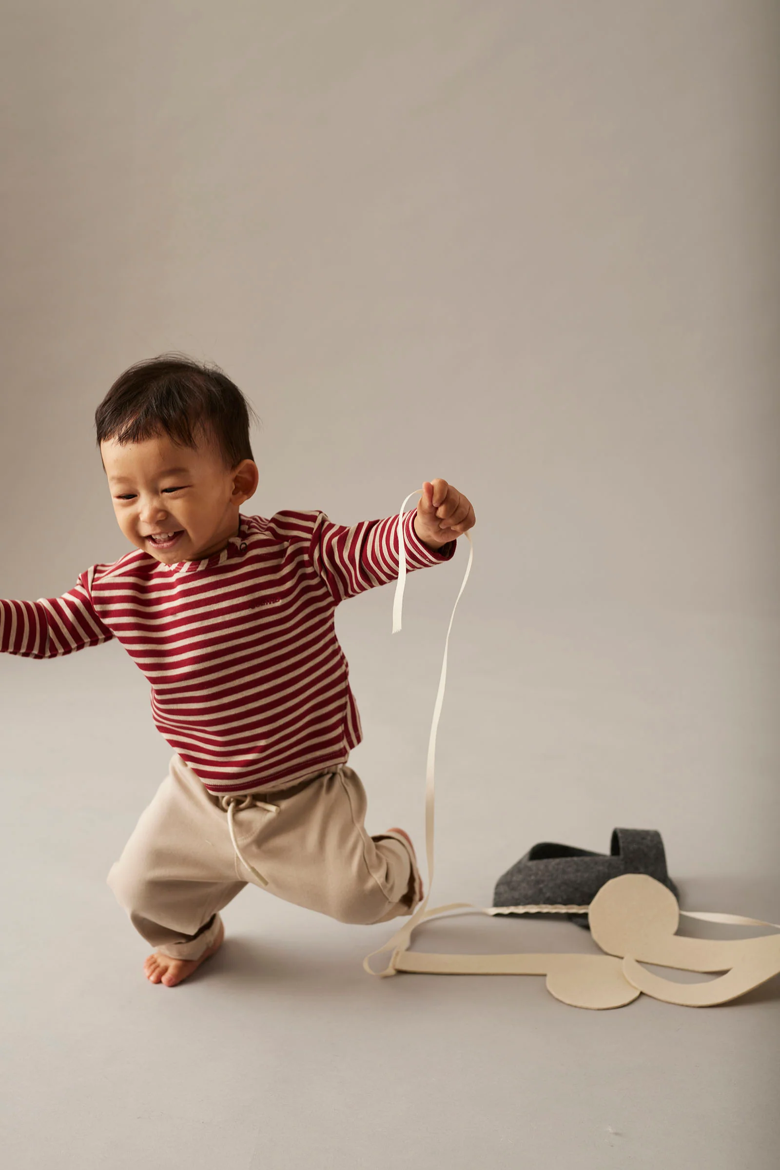 Cotton Peach Twill Baby Pants - Borneo - Image 3
