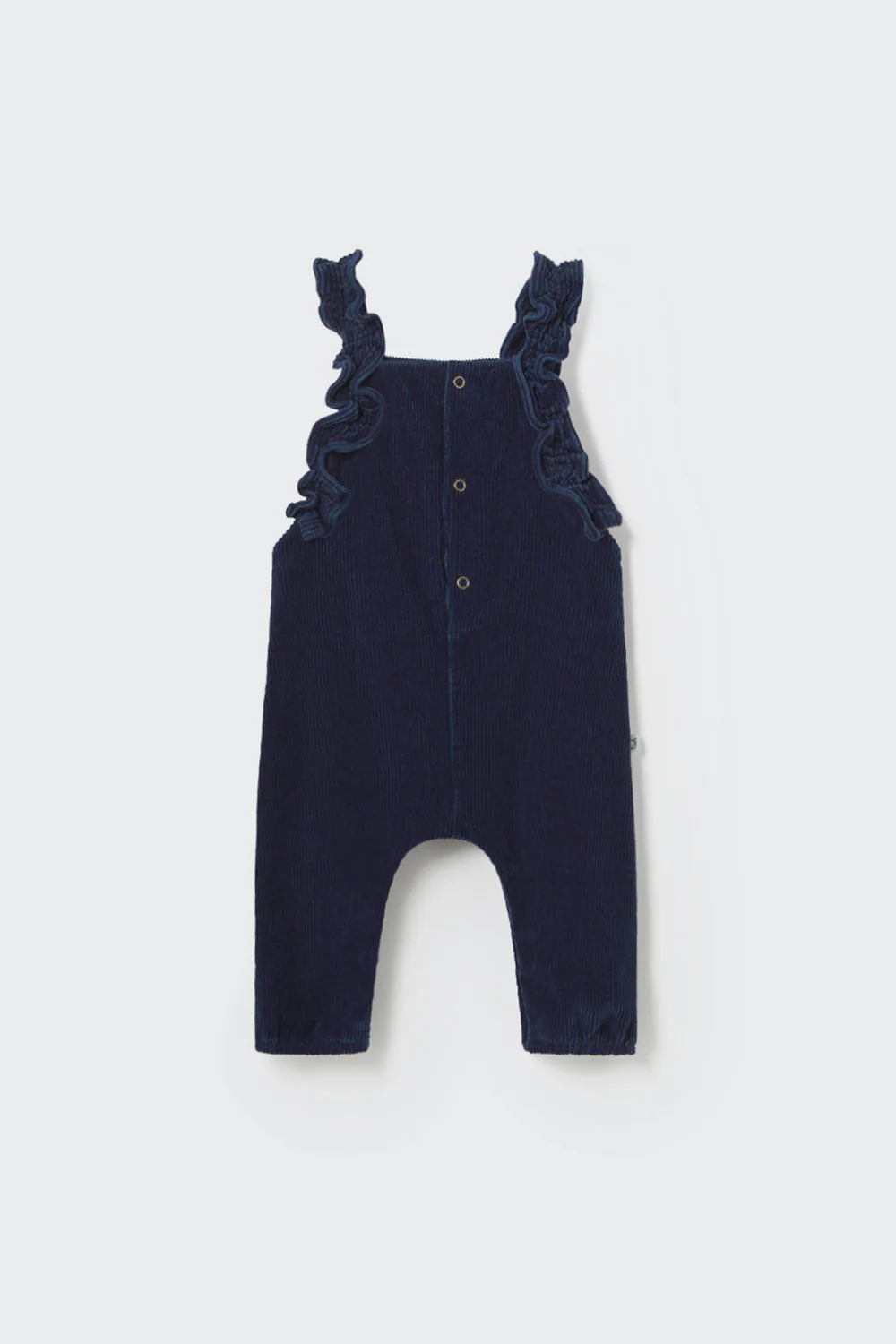 Baby look 7 - Corduroy Ruffled Overalls + Tweed Tricot Sweater - Image 4