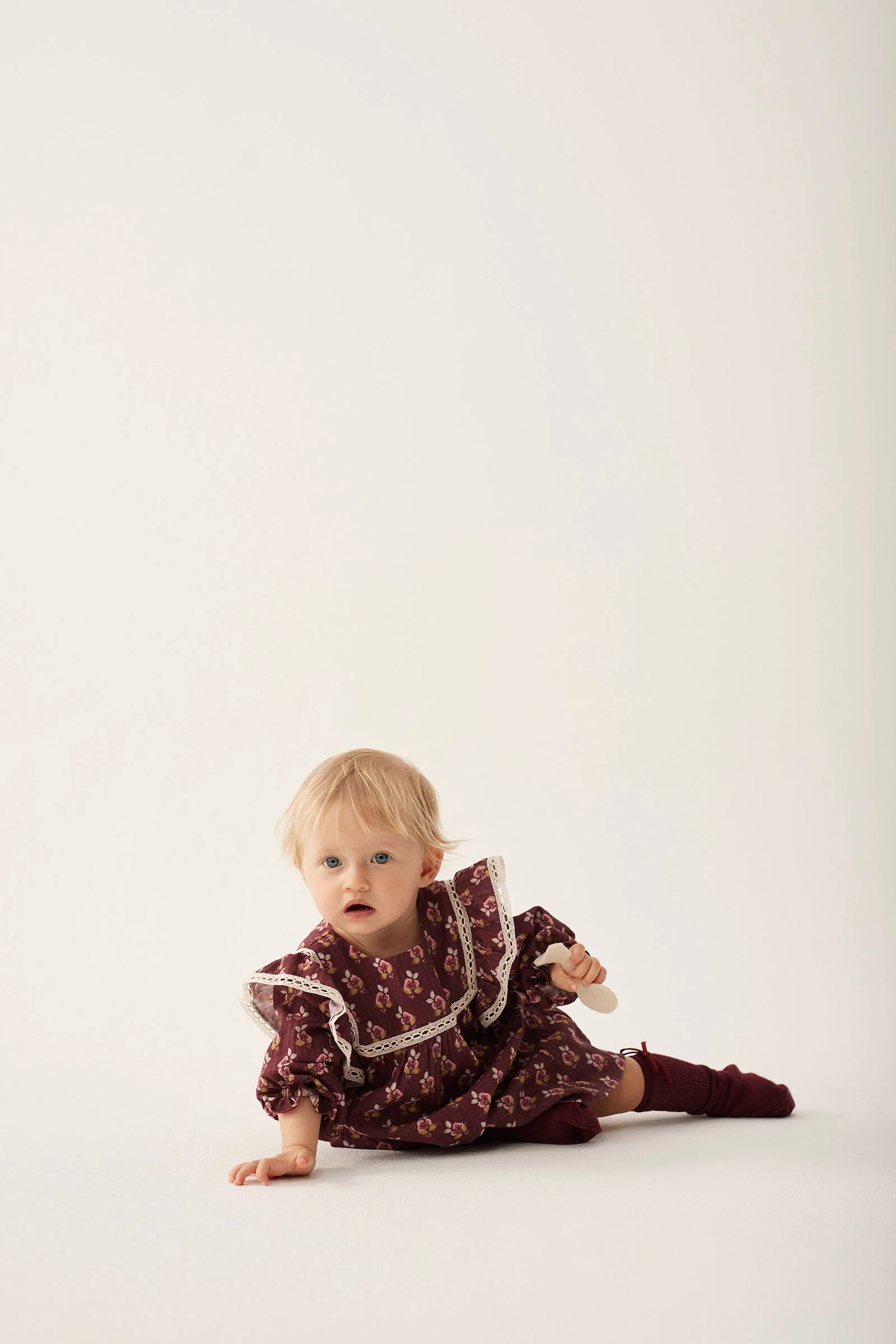 Bloom Textured Baby Dress - Isquia - Image 5