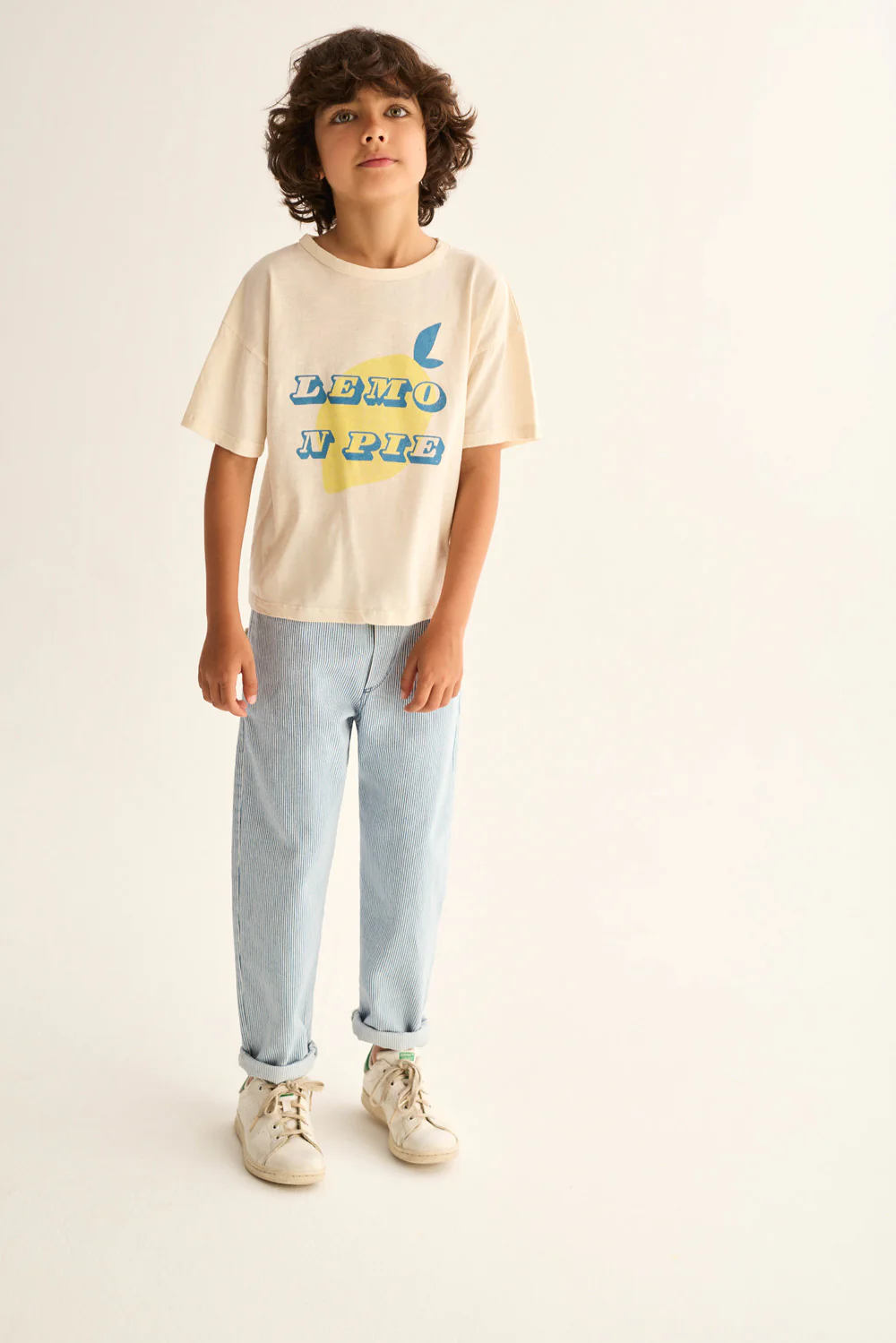 Soft Slub Cotton Print T-Shirt Lemon Pie - Image 12