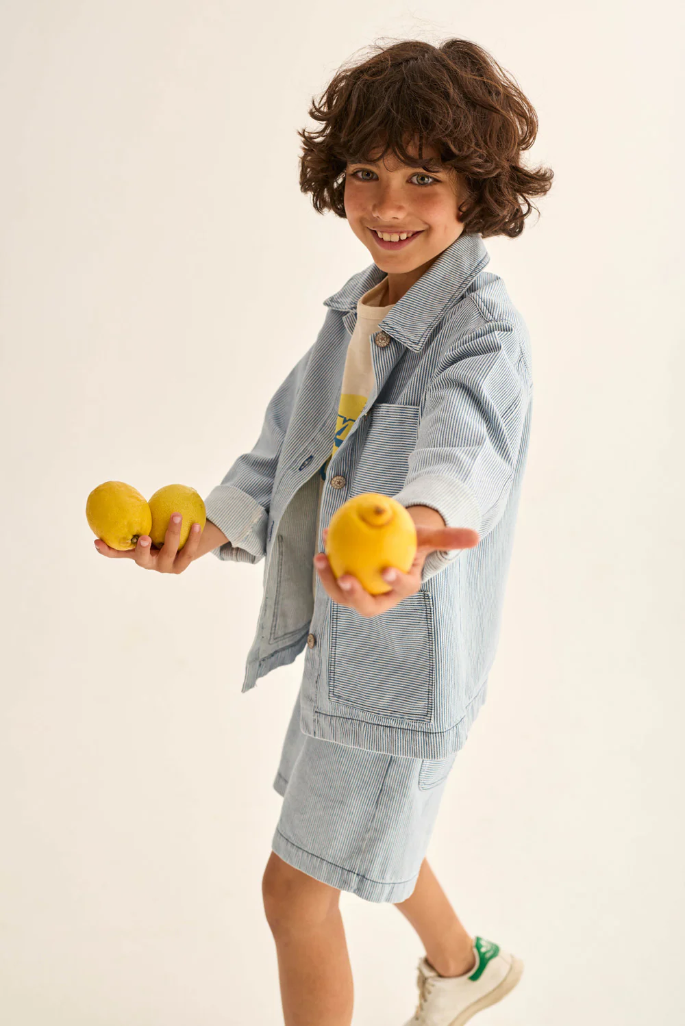 Fine Striped Denim Jacket - Image 7