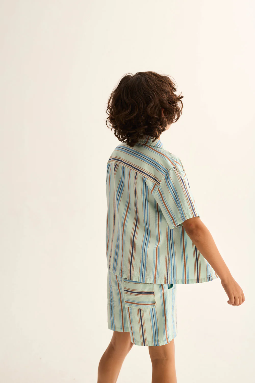 Striped Cotton Bermuda Shorts - Image 3