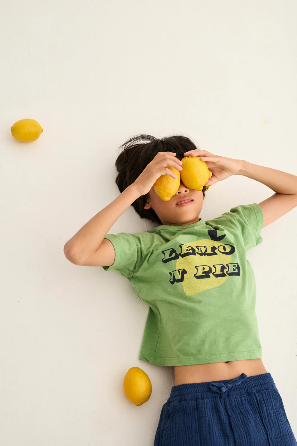Soft Slub Cotton Print T-Shirt Lemon Pie - Image 7