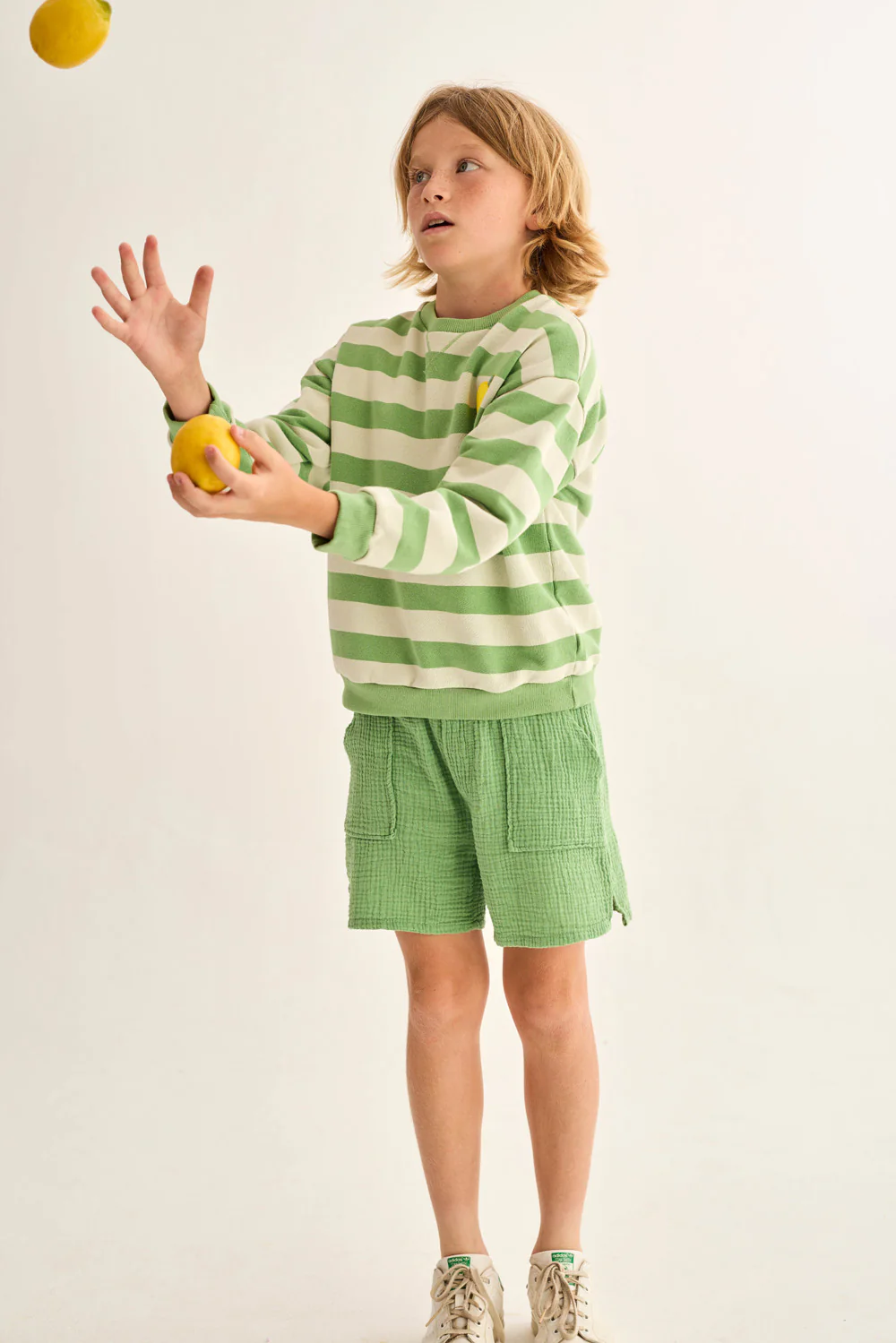 Soft Gauze Cotton Bermuda Shorts - Image 4