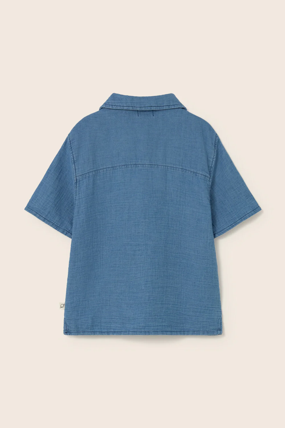 Denim Gauze Cotton Shirt - Image 4