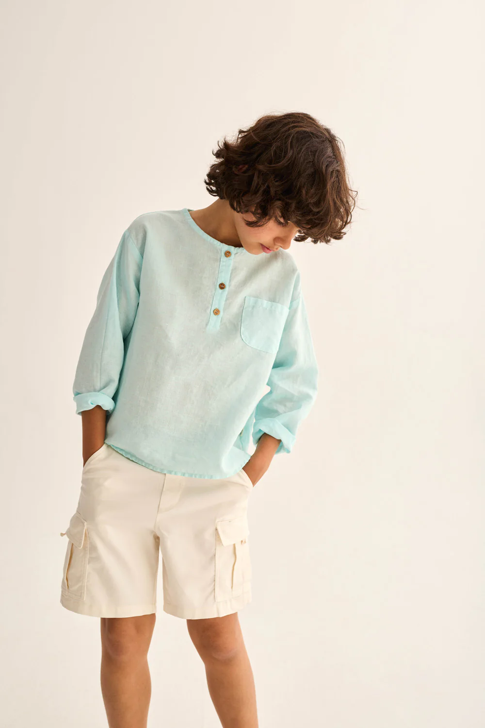 Cotton Linen Long Sleeves Shirt - Image 8