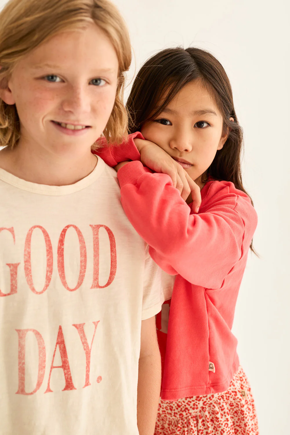Soft Slub Cotton Print T-Shirt Good Day - Image 11