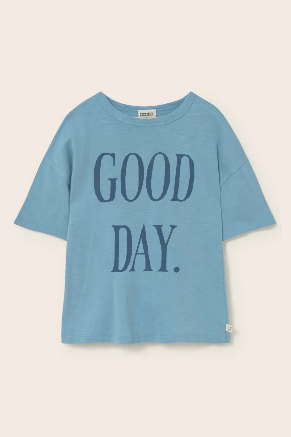 Soft Slub Cotton Print T-Shirt Good Day - Image 3