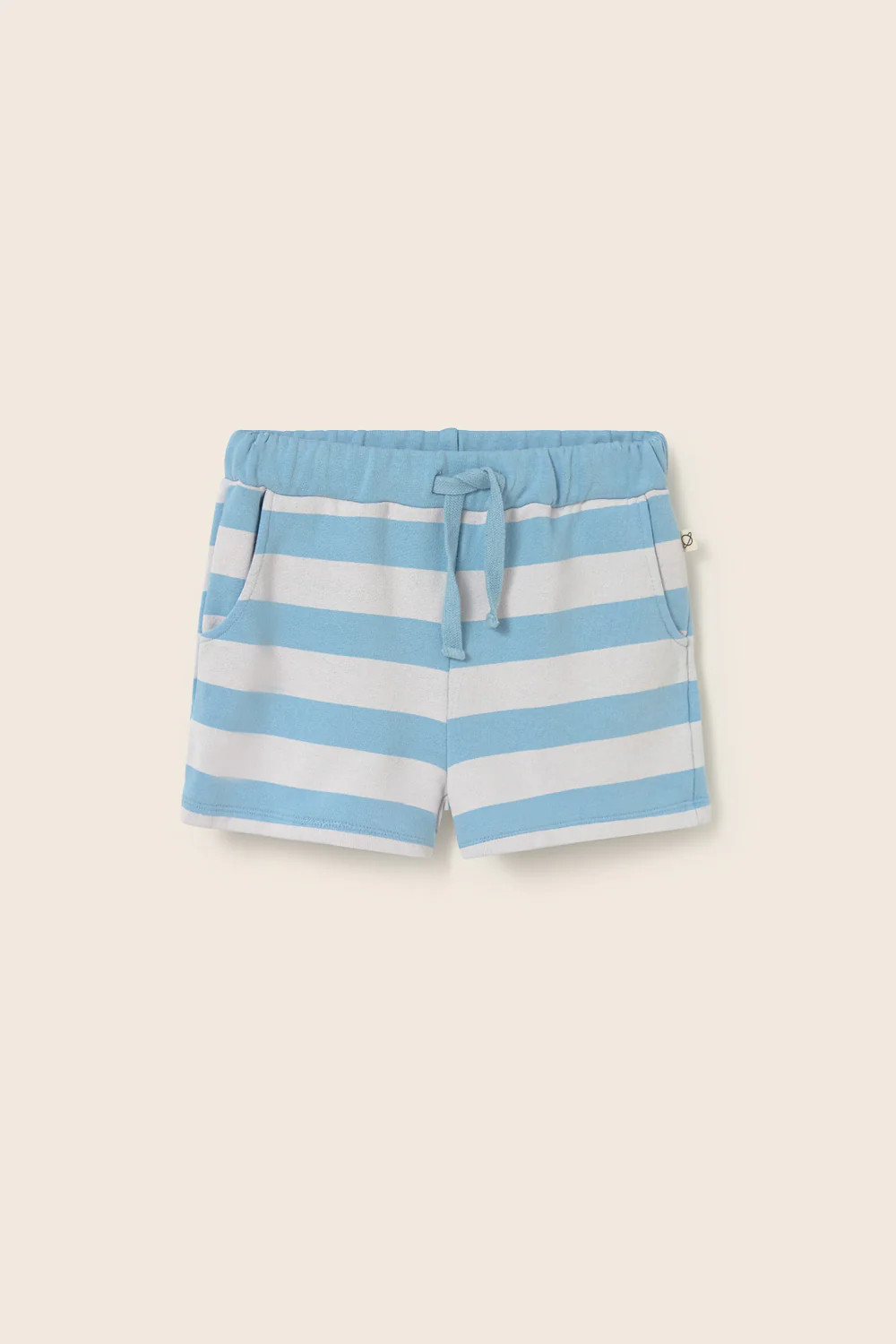 Striped Cotton Fleece Shorts - Image 3