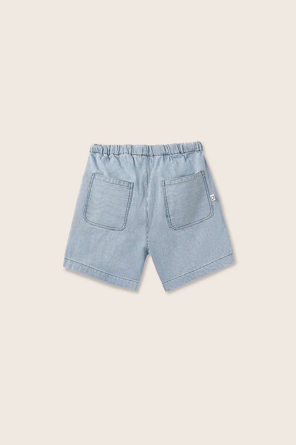 Fine Striped Denim Bermuda Shorts - Image 6