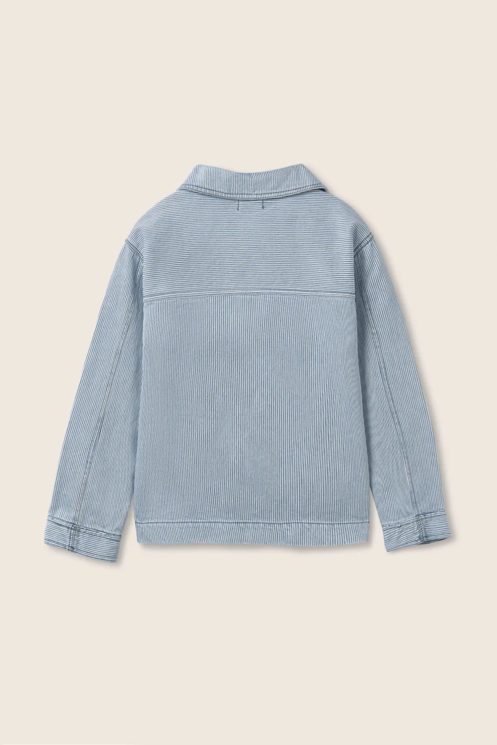 Fine Striped Denim Jacket - Image 3