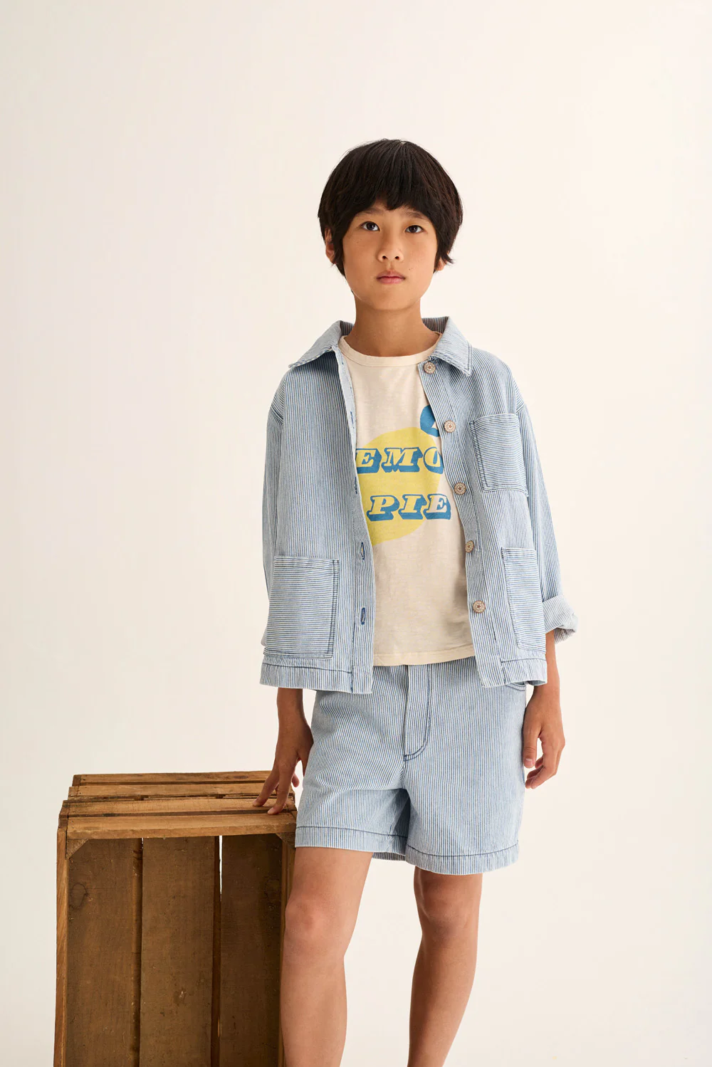 Fine Striped Denim Jacket - Image 4