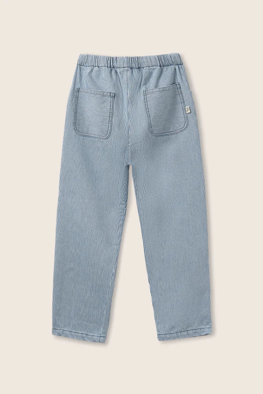 Fine Striped Denim Pants - Image 4