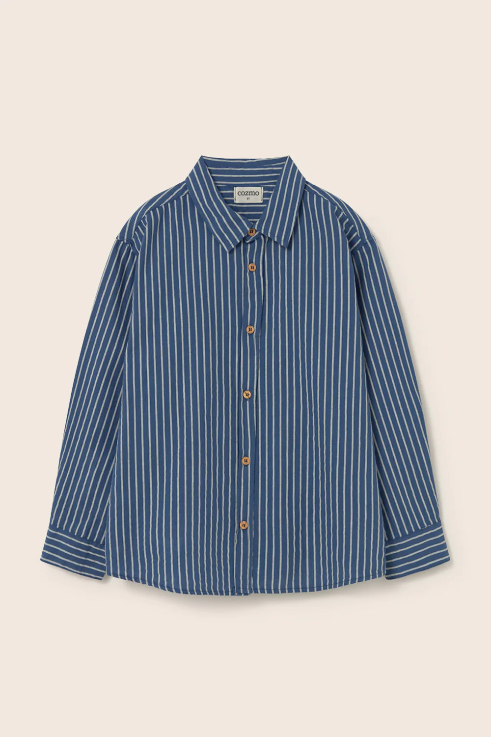 Striped Linen-Look Cotton Shirt - Image 6