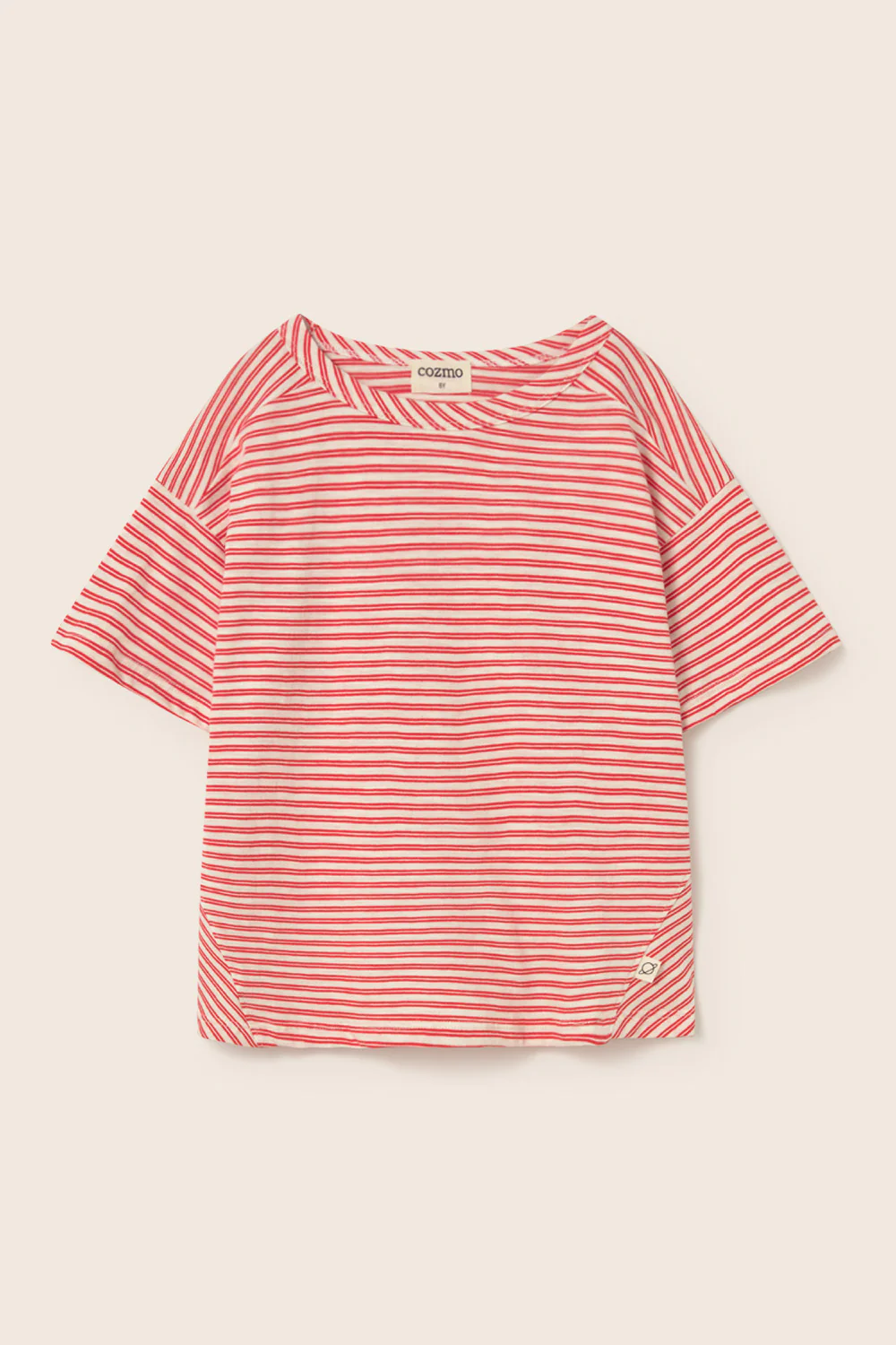 Striped Slub Cotton T-Shirt - Image 4