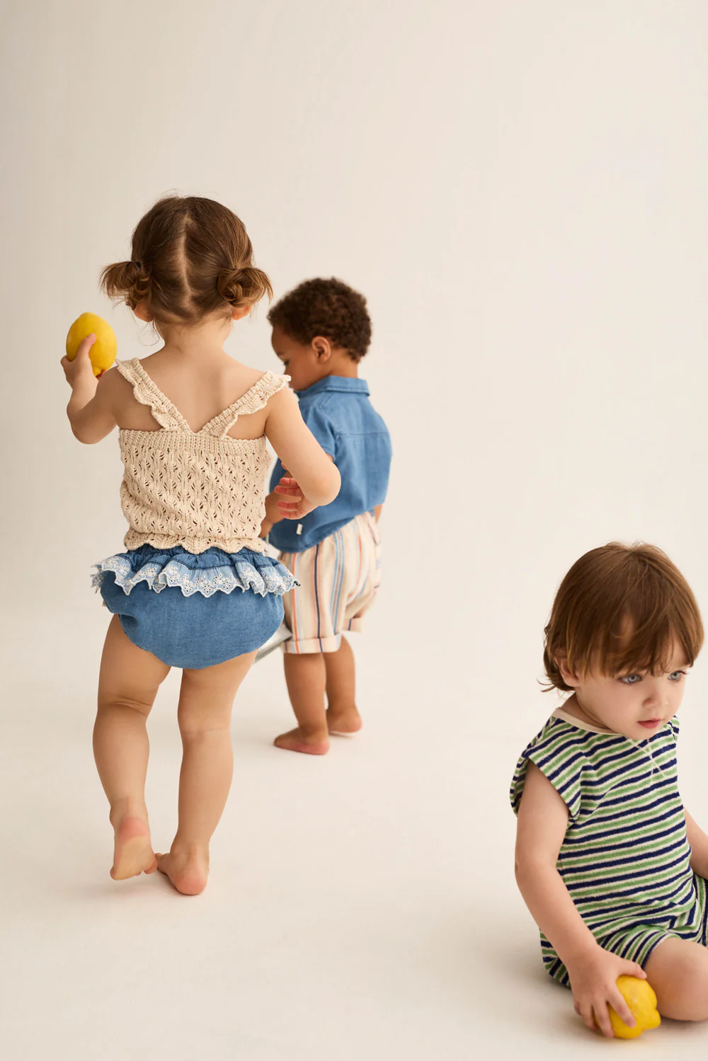 Chambray Denim Baby Bloomers - Image 3