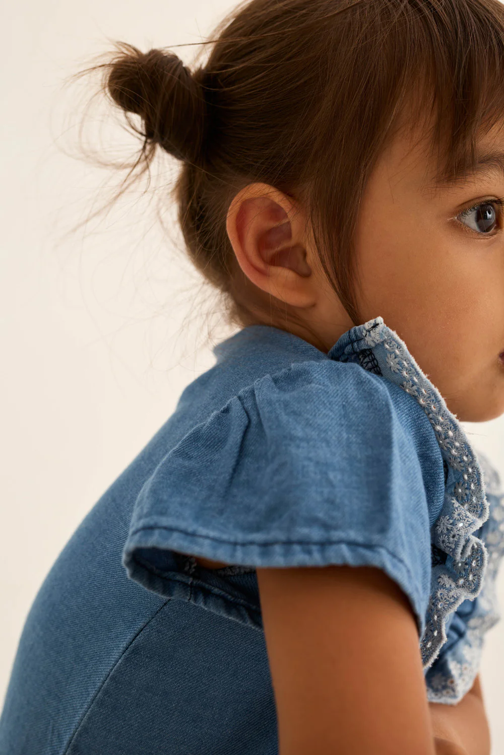 Chambray Denim Baby Blouse - Image 4