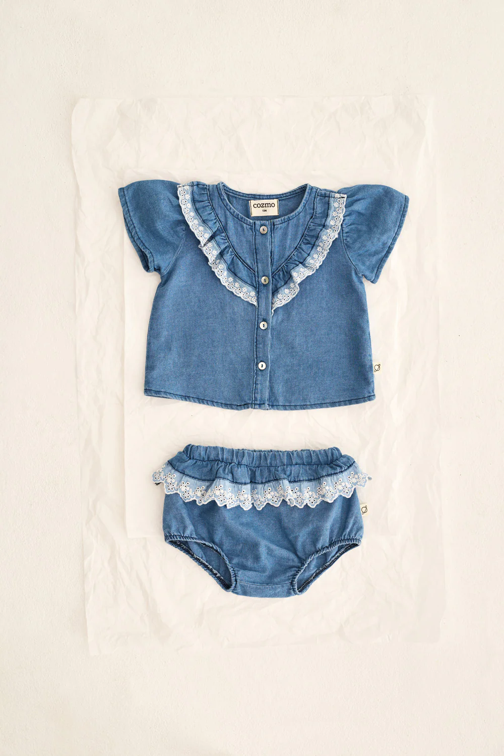 Chambray Denim Baby Bloomers - Image 5