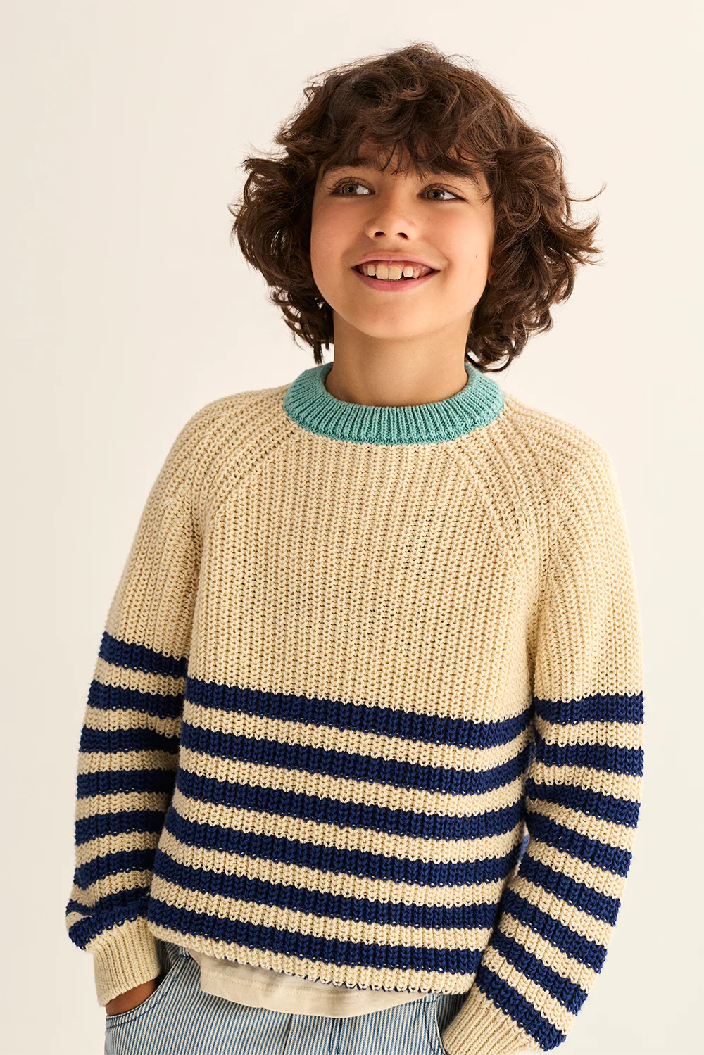 Pearled Stitch Tricot Sweater