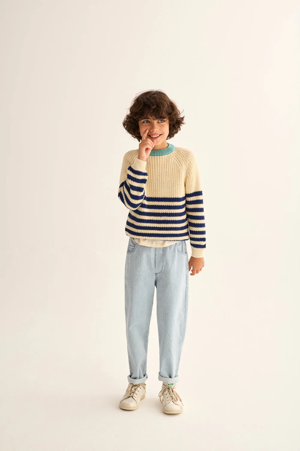 Pearled Stitch Tricot Sweater - Image 3