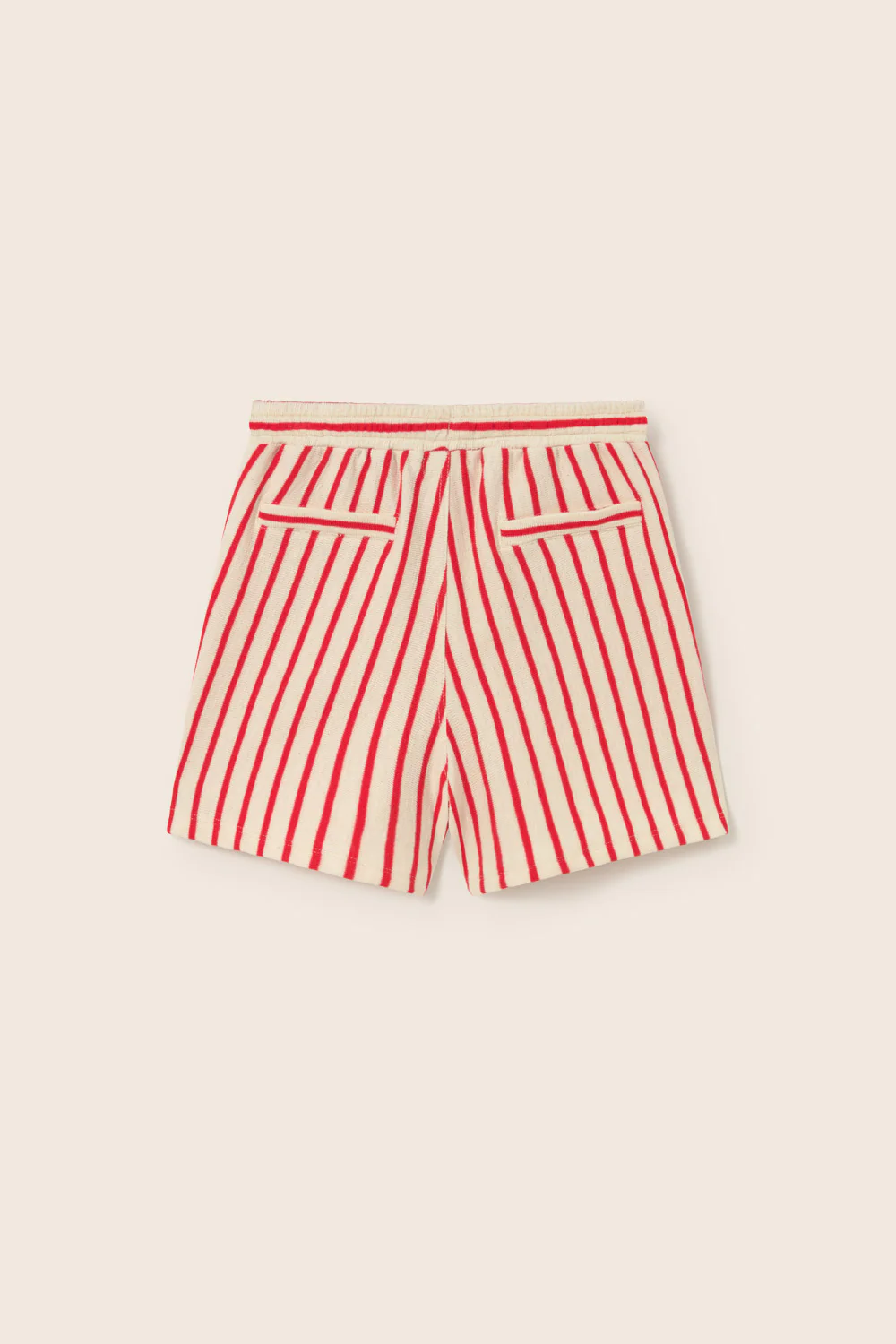 Double-Faced Striped Cotton Bermuda Shorts - Image 3