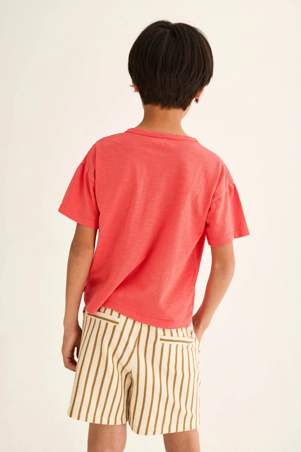 Double-Faced Striped Cotton Bermuda Shorts - Image 7