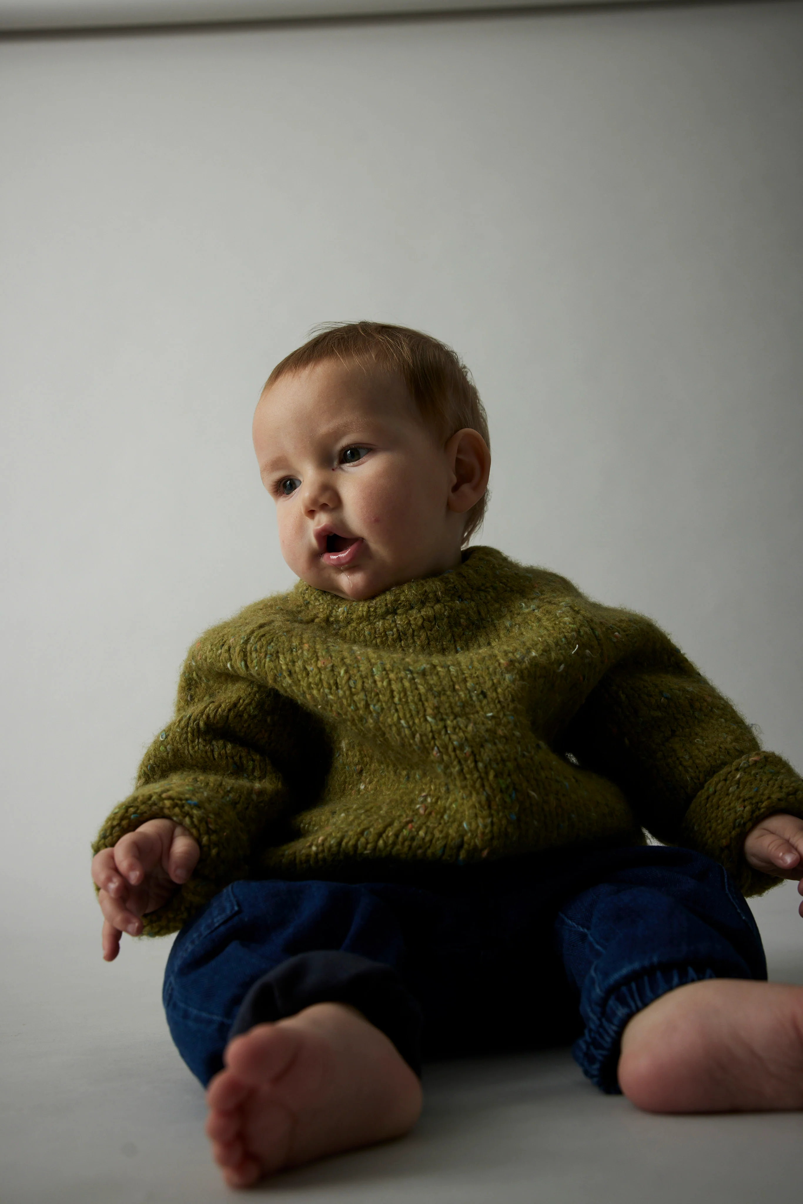 FLECKED TRICOT BABY SWEATER - Image 3