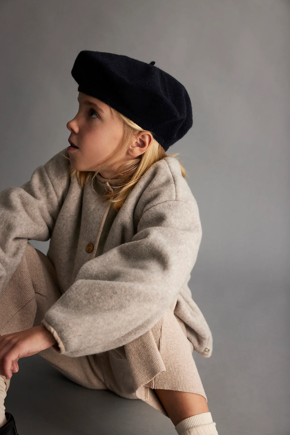 FLECKED TRICOT BERET - Image 3