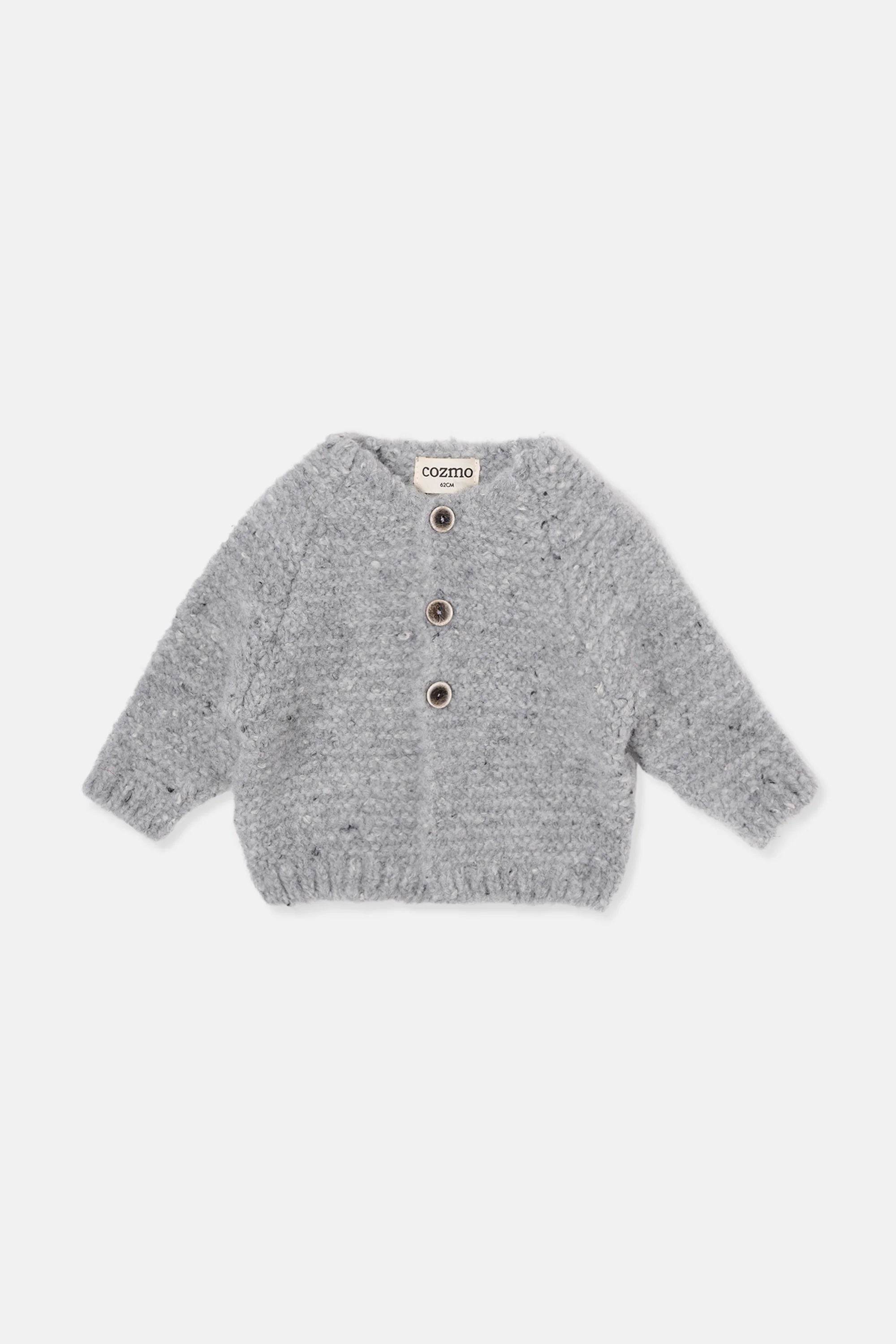 FLECKED TRICOT NEWBORN CARDIGAN - Image 2