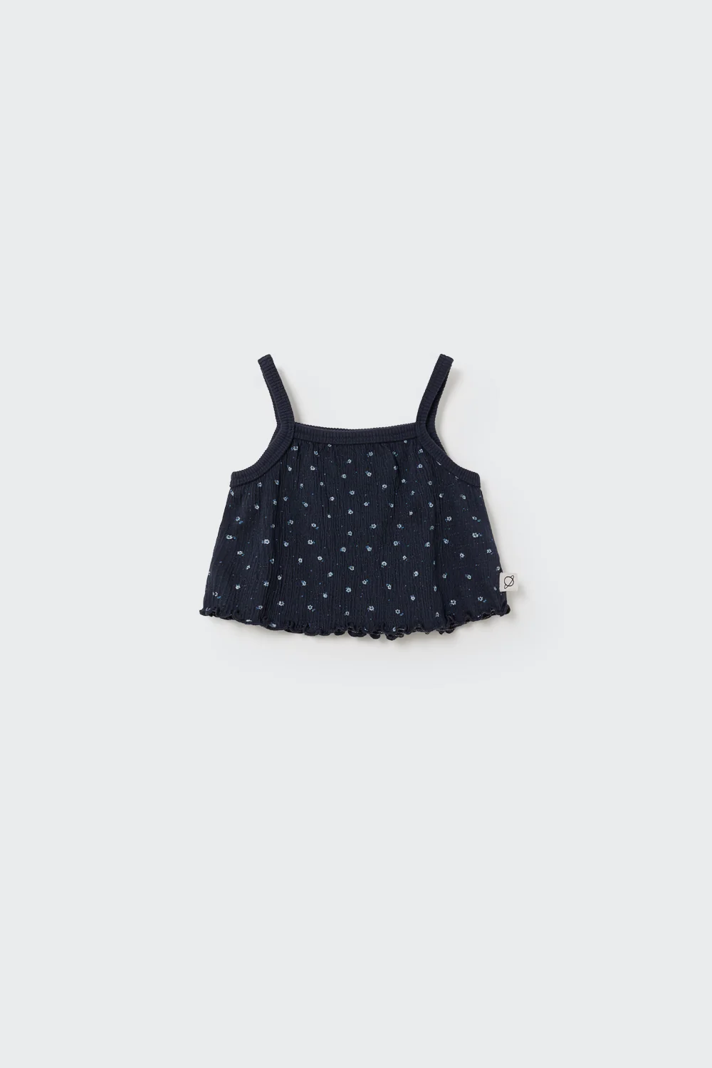 FLORAL GAUZE BABY CROP TOP - JENA - Image 2