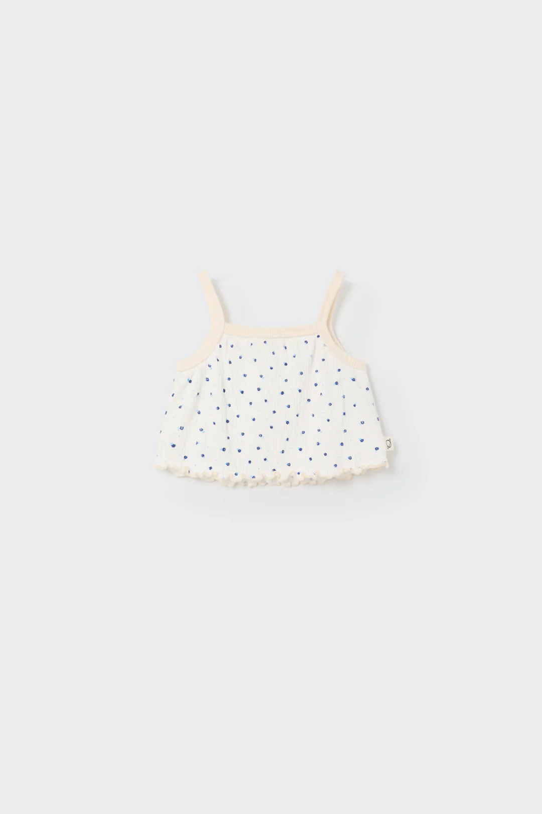 FLORAL GAUZE BABY CROP TOP - JENA - Image 4