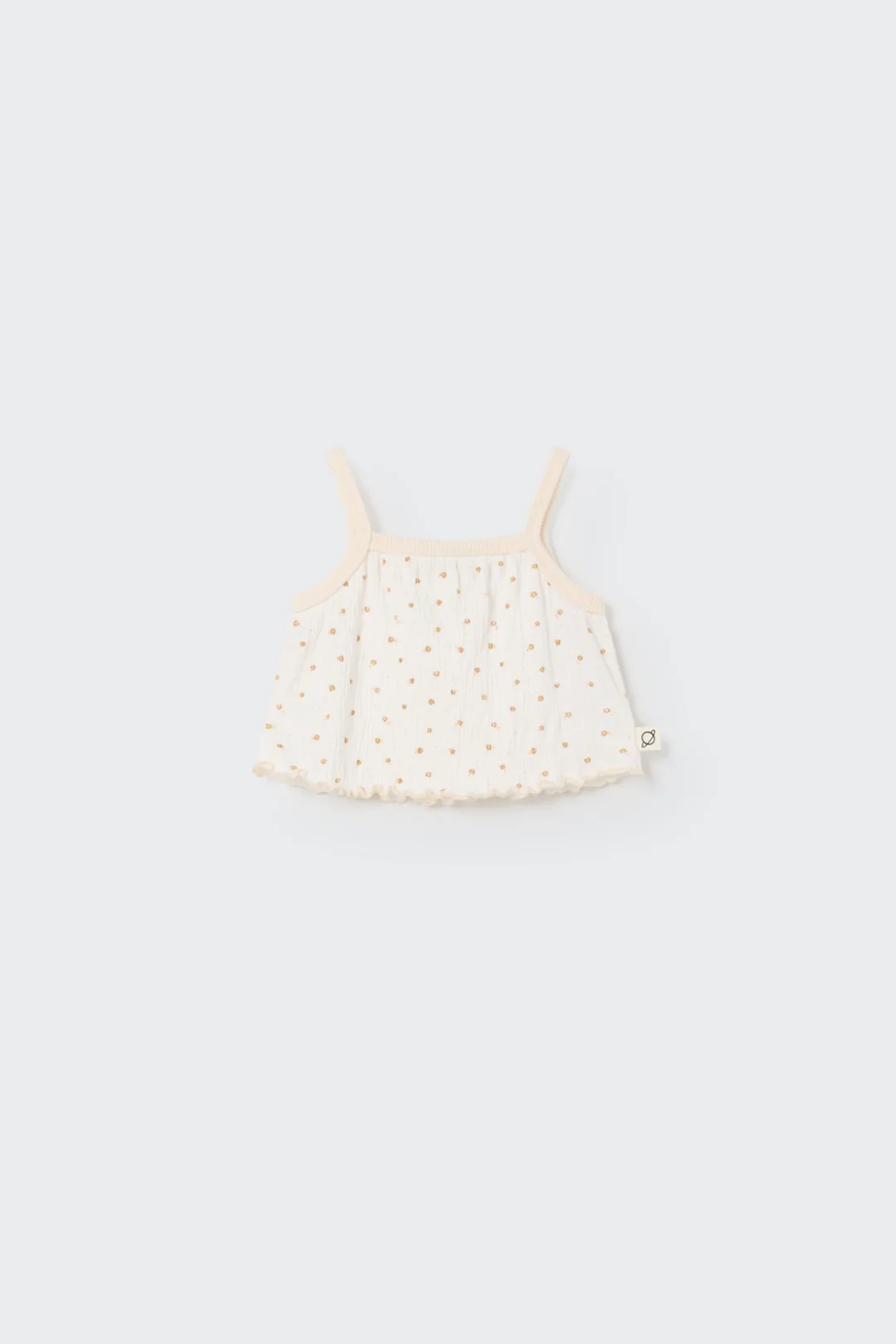 FLORAL GAUZE BABY CROP TOP - JENA - Image 5