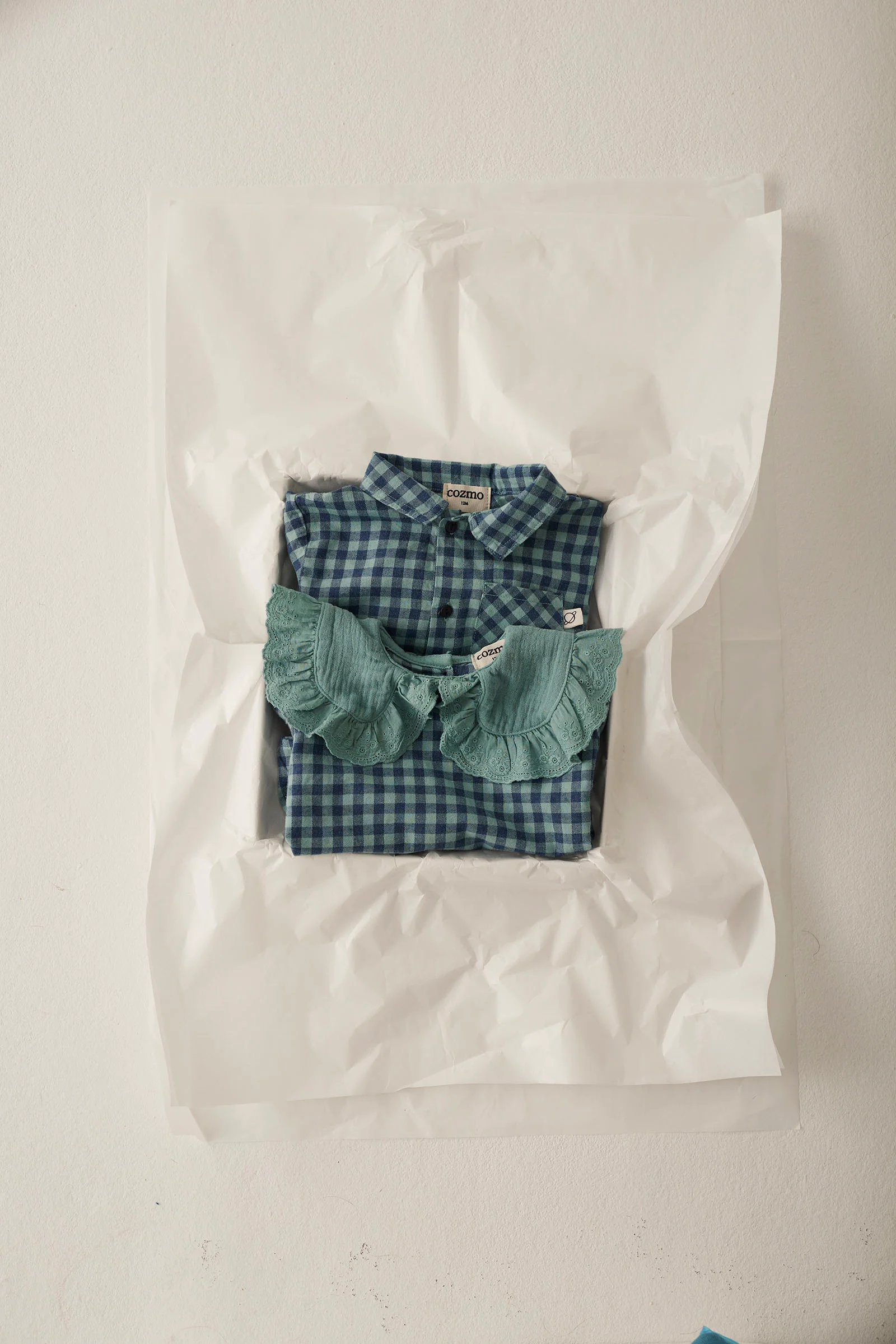 Gingham Flannel Baby Shirt - Samuel - Image 3