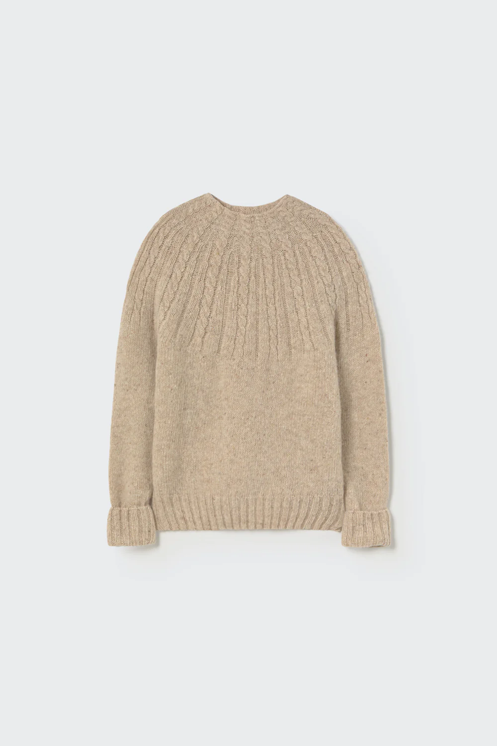 Tweed Tricot Mock Neck Sweater - Carmen - Image 2