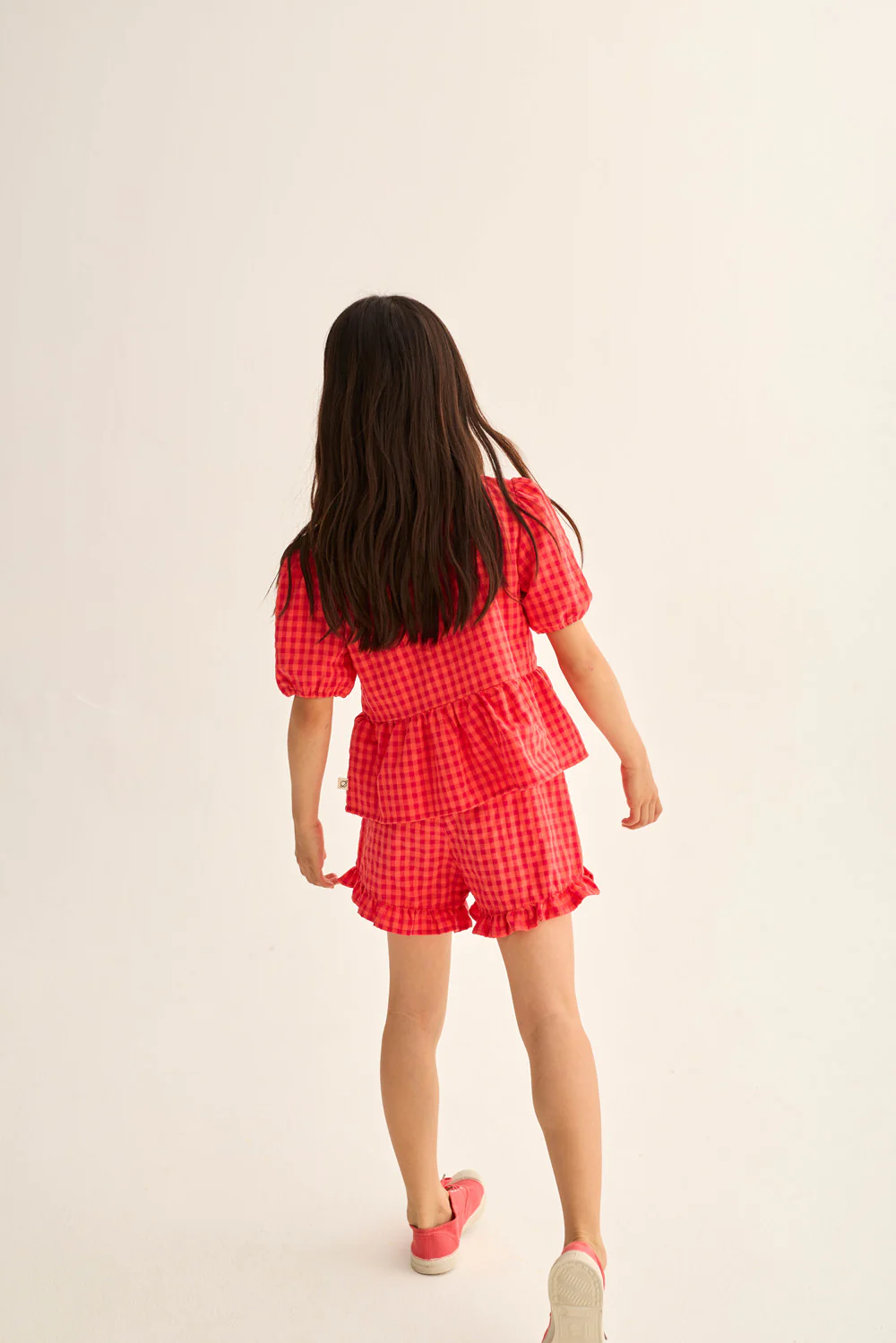 Gingham Cotton Blouse - Image 5
