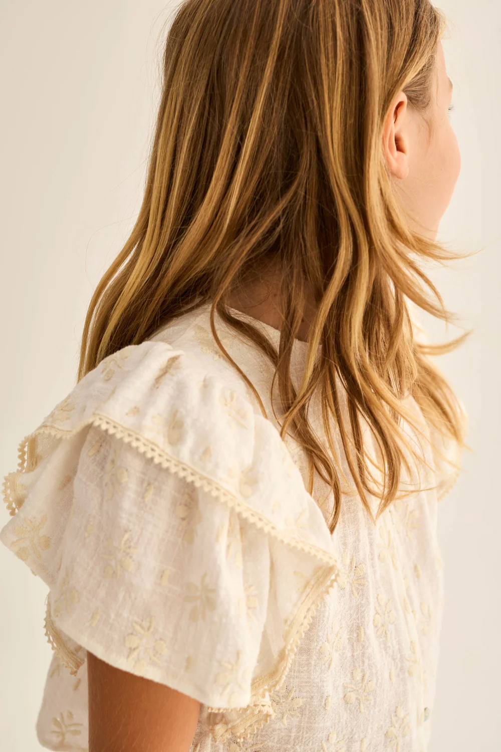 Floral Gauze Cotton Blouse - Image 4