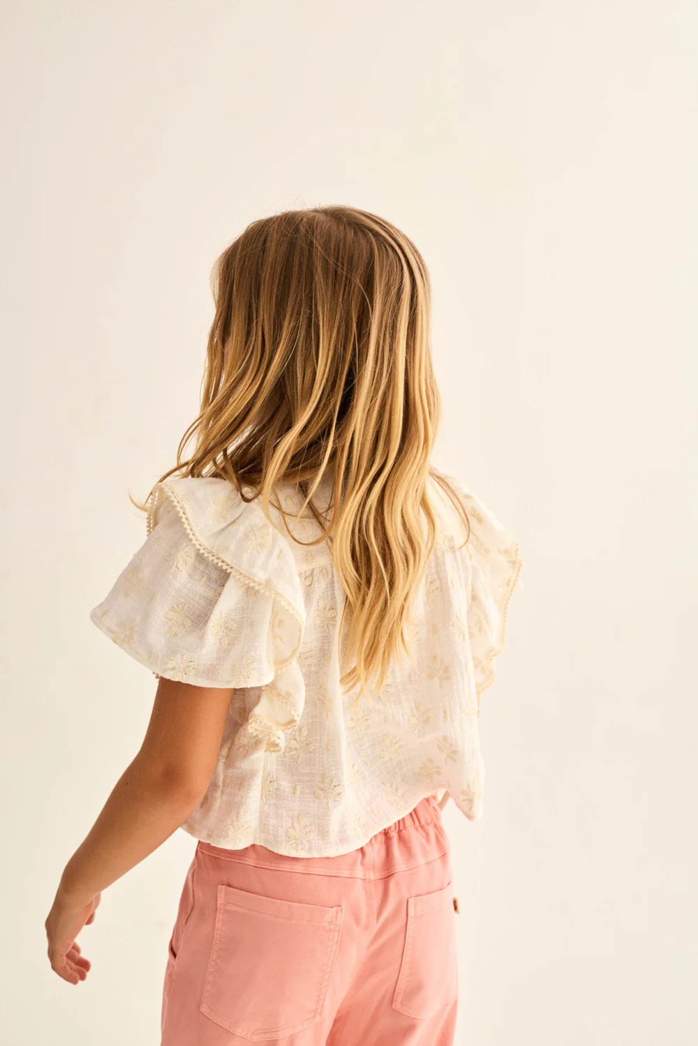 Floral Gauze Cotton Blouse - Image 6