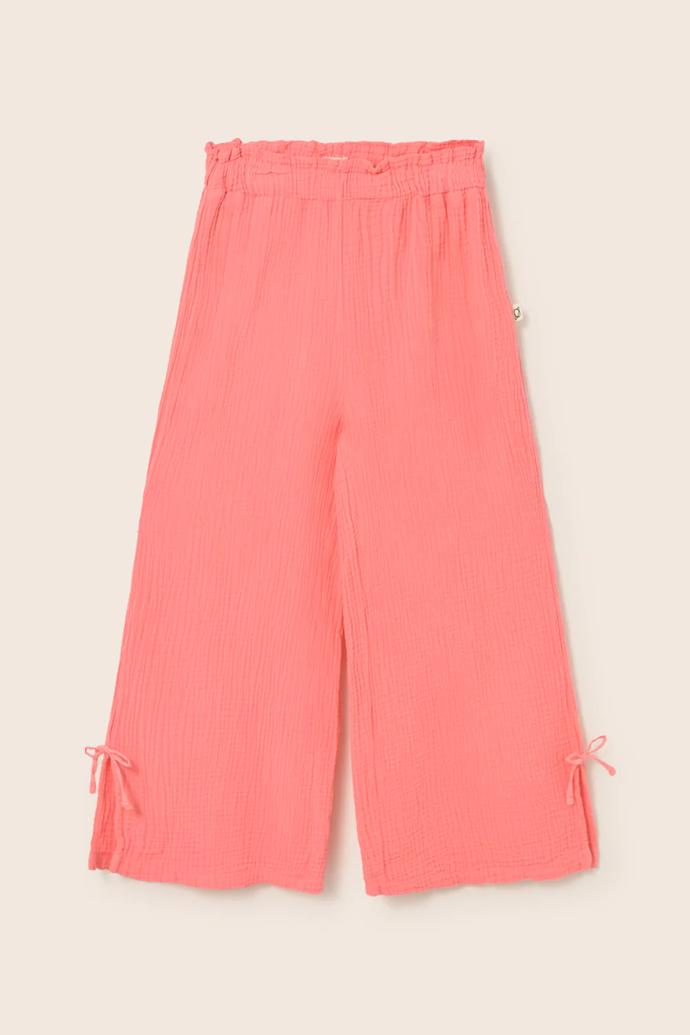 Soft Gauze Cotton Wide Pants - Image 7