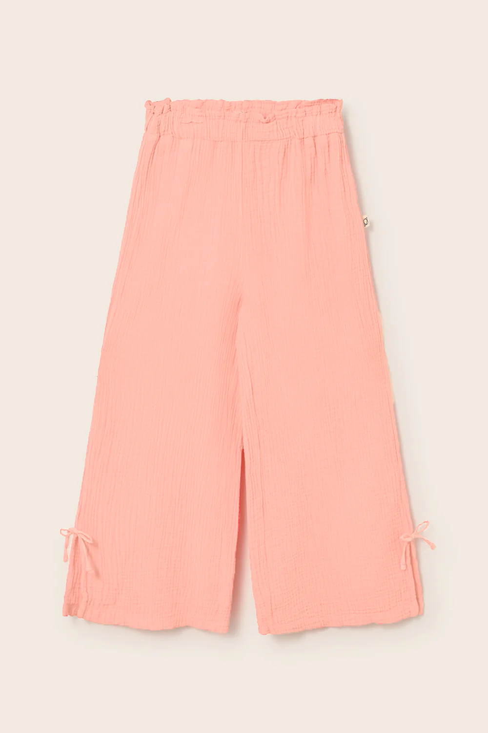 Soft Gauze Cotton Wide Pants - Image 8