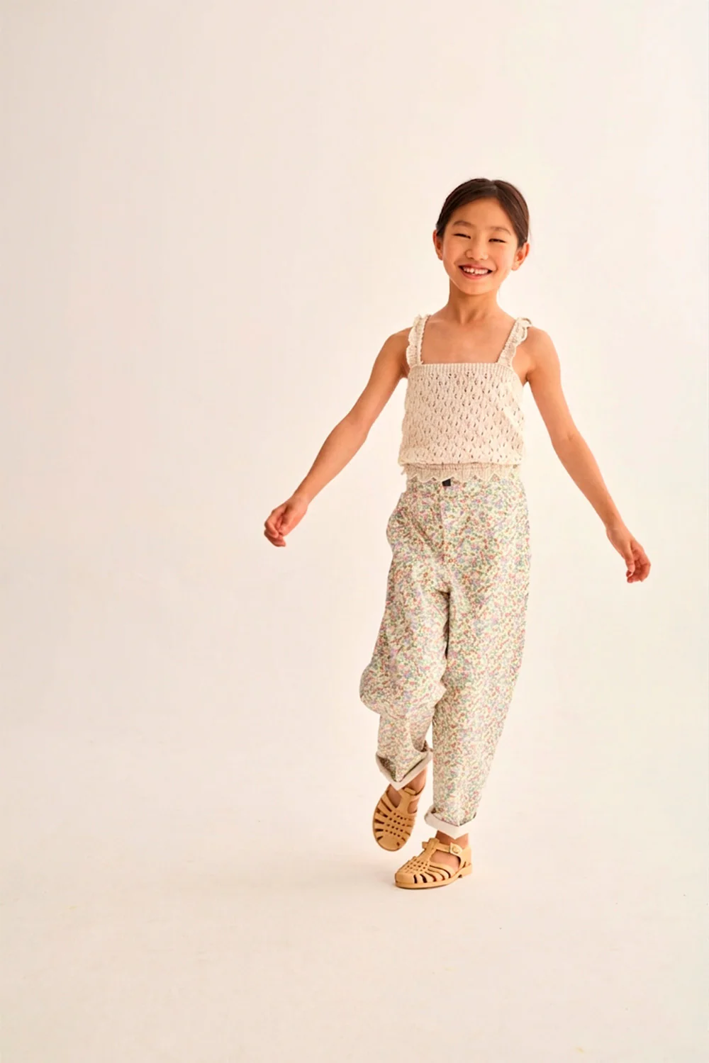 Openwork Tricot Top