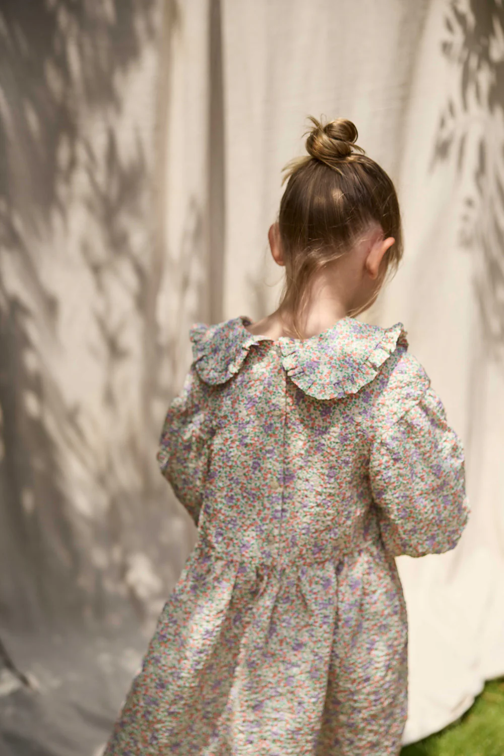 Floral Cotton Voile Dress - Image 3